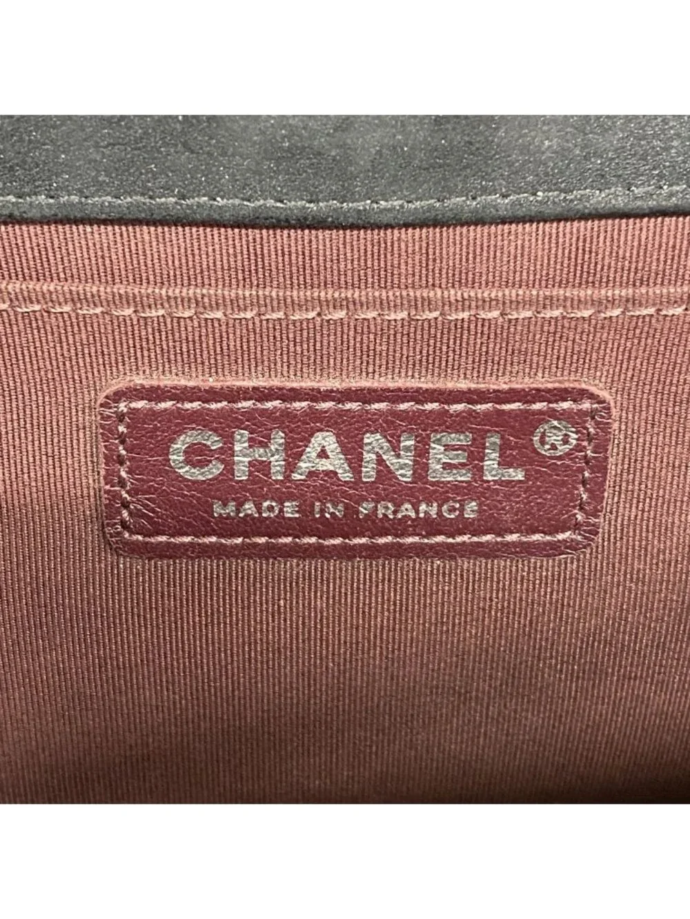 Chanel Shoulder Bag Boy Leather Black Silver